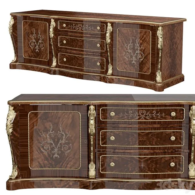 Theodore Alexander Overson Media 3D Model Theodore Alexander Overson Media 3D Model