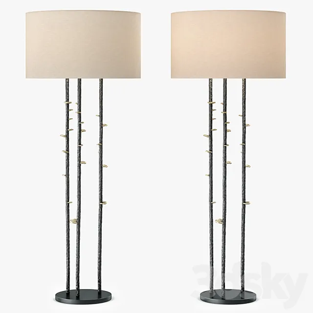 Theodore Alexander Vale Floor Lamp 3D Model Theodore Alexander Vale Floor Lamp 3D Model