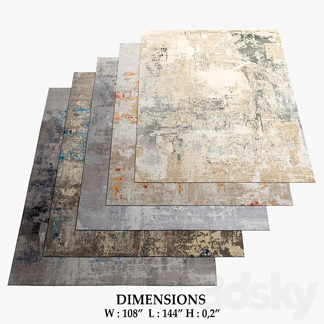 THIBAULT VAN RENNE Rugs_459 3D Model THIBAULT VAN RENNE Rugs_459 3D Model