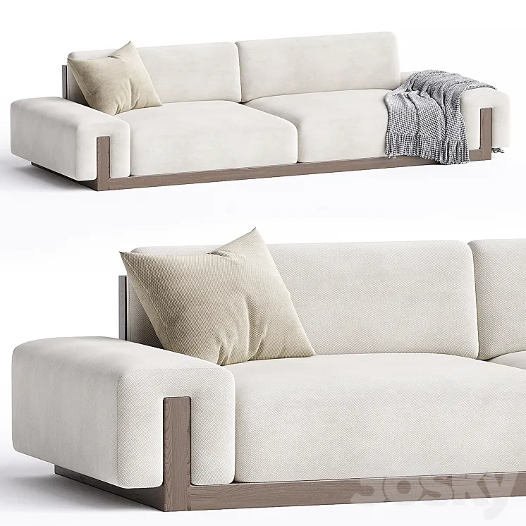 THIERRY LEMAIRE U Sofa 3D Model Free Download