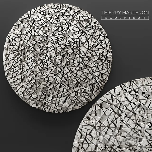Thierry Martenon wall panel. figurine. carving. abstraction. modern art. art. round. wall. picture. stone 3DModel Thierry Martenon wall panel. figurine. carving. abstraction. modern art. art. round. wall. picture. stone 3DModel