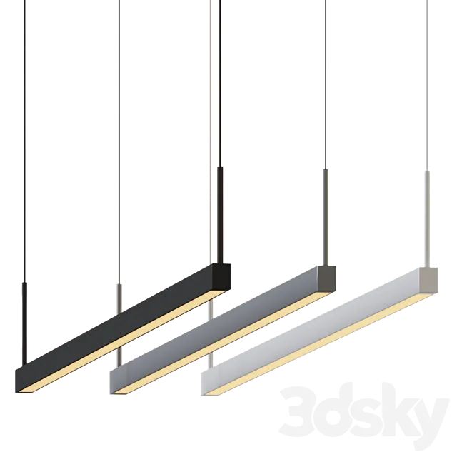 Thin-Line Led Pendant by Sonneman Lighting 3D Model