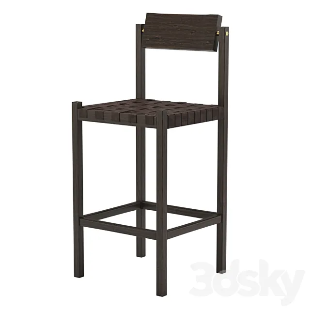 Thomas Hayes The Mills barstool 3D Model Thomas Hayes The Mills barstool 3D Model