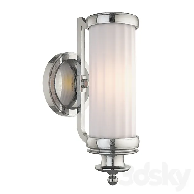 Thomas OBrien Milton Road 1 Light 5 inch Polished Nickel Bath Wall Light 3D Model