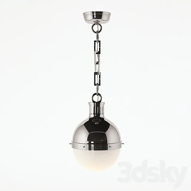 Thomas O’Brien Modern Hicks Small Pendant (Polished Nicke) 3D Model