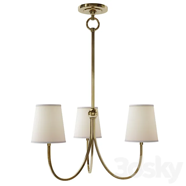 Thomas O’Brien Reed Small Chandelier 3D Model