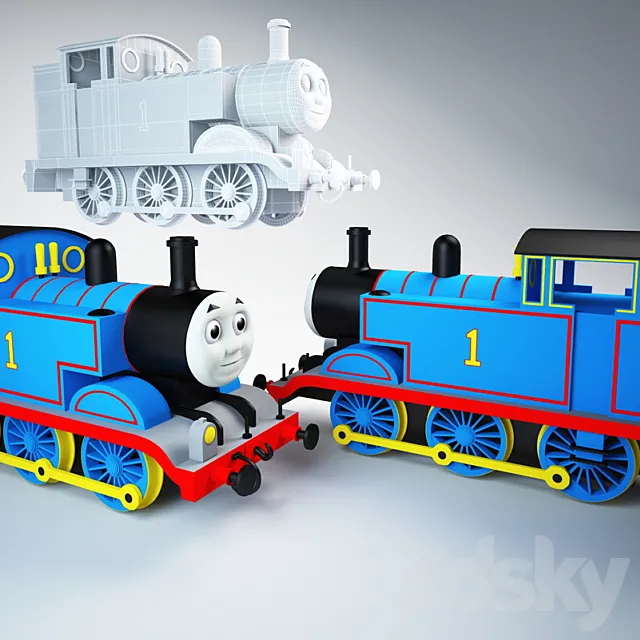 Thomas the Tank Engine _ Thomas engine 3D Model Thomas the Tank Engine _ Thomas engine 3D Model