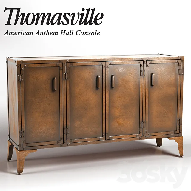 Thomasville American Anthem Hall Console 3DModel Thomasville American Anthem Hall Console 3DModel