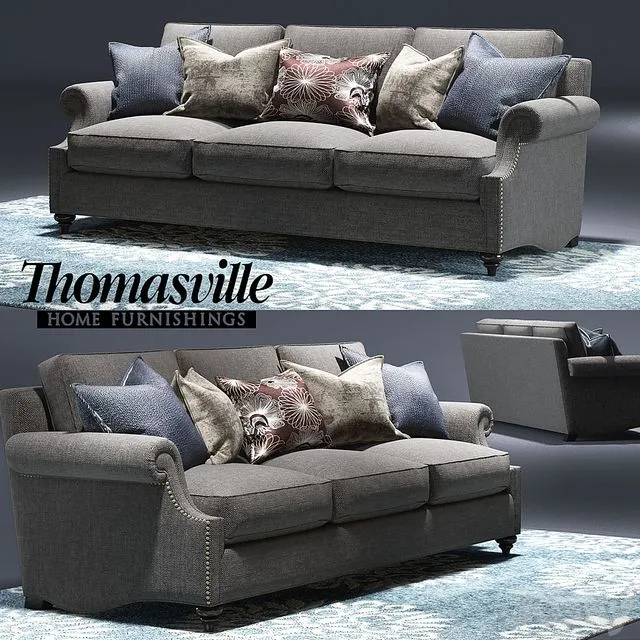 Thomasville Ancil sofa 3D Model Thomasville Ancil sofa 3D Model