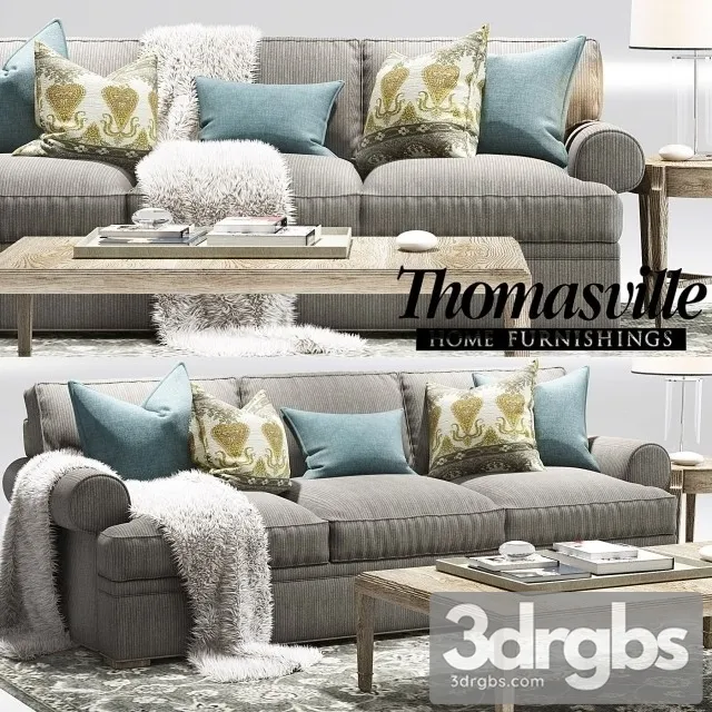 Thomasville Jessie Sofa 3D Model Download