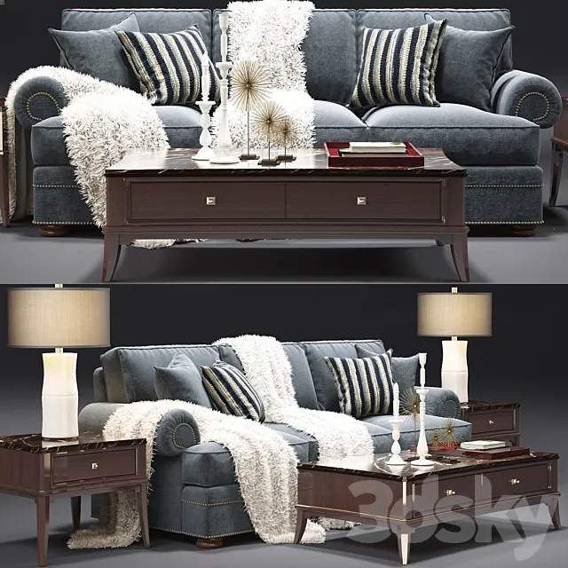 Thomasville_Ashby Sleeper Sofa 3DModel