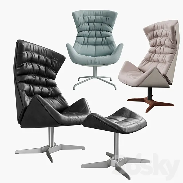 THONET 808 Lounge Armchair 3D Model THONET 808 Lounge Armchair 3D Model