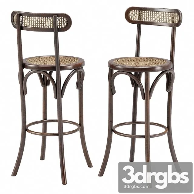 Thonet style bar stool 2 3D Model Download Thonet style bar stool 2 3D Model Download
