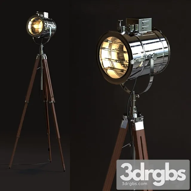 Thor vintage stage searchlight 3D Model Download