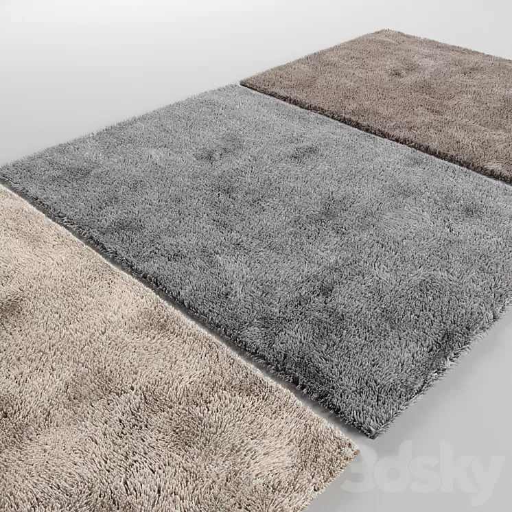 Three carpet 3D Model Three carpet 3D Model