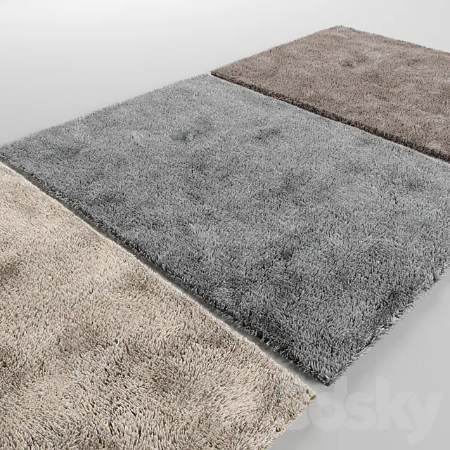 Three carpet 3DModel Three carpet 3DModel