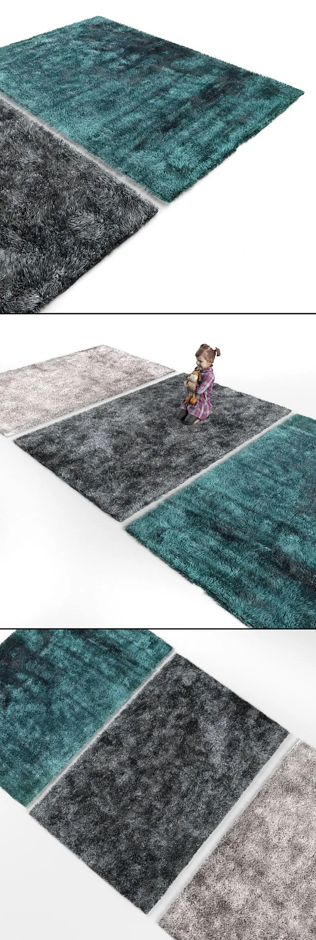 Three carpet 4 3D Model Three carpet 4 3D Model