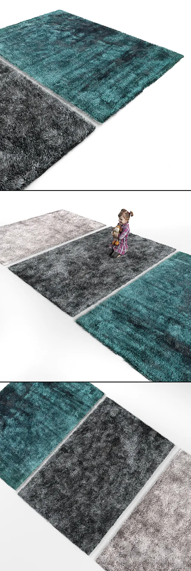 Three carpet 4 3DModel Three carpet 4 3DModel
