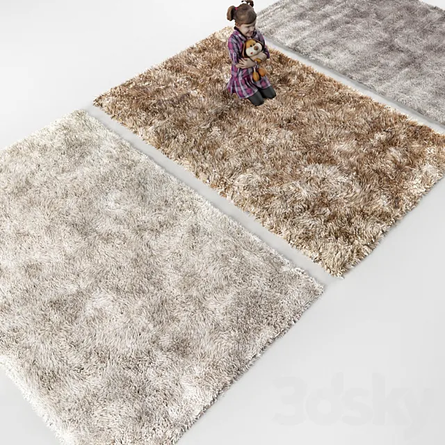 Three carpet 5 3D Model Three carpet 5 3D Model