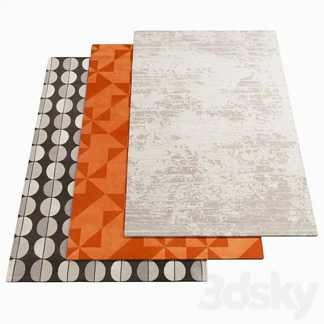 Three carpets AMINI – 1-12 3D Model Three carpets AMINI – 1-12 3D Model