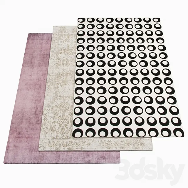 Three carpets AMINI – 1-14 3DModel