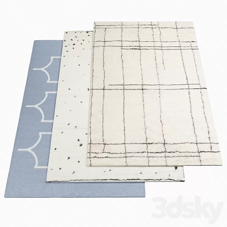Three carpets AMINI – 1-17 3D Model