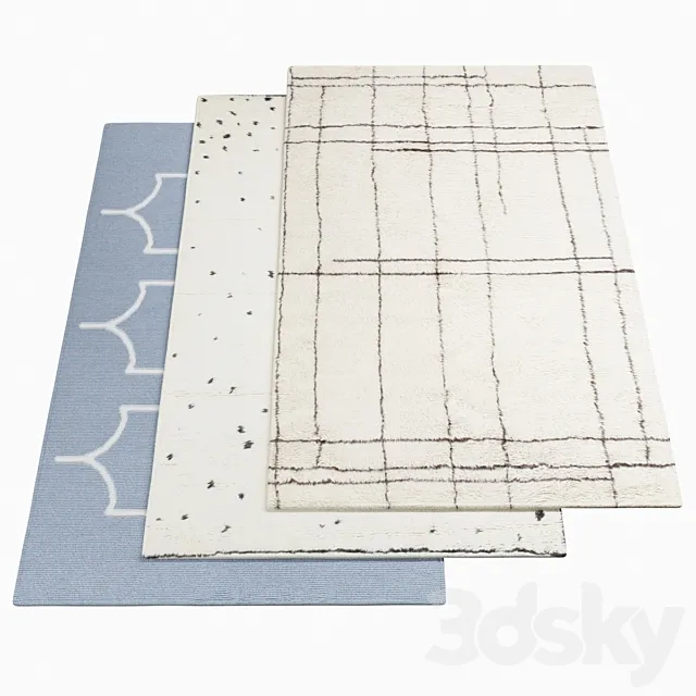 Three carpets AMINI – 1-17 3DModel Three carpets AMINI – 1-17 3DModel