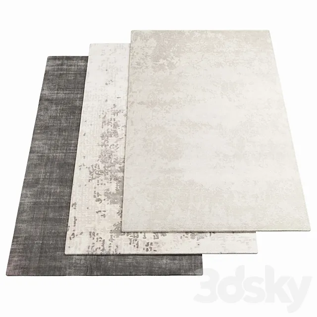 Three carpets DITRE ITALIA – 8 3D Model
