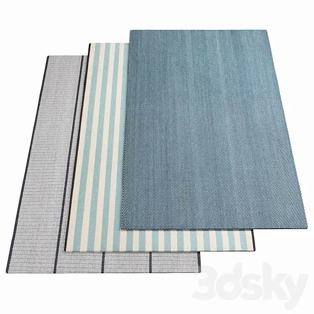 Three carpets FABULA LIVING – 09 3DModel Three carpets FABULA LIVING – 09 3DModel