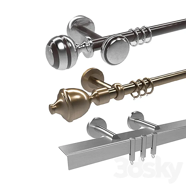 Three cornices 3D Model Three cornices 3D Model