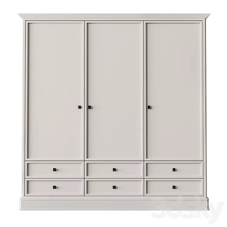 “Three-door wardrobe “”Ellington”” ???????: 105877/4″ 3D Model