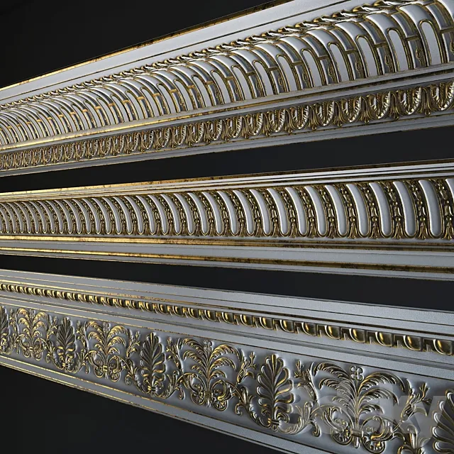 Three eaves Torus style 3D Model Three eaves Torus style 3D Model