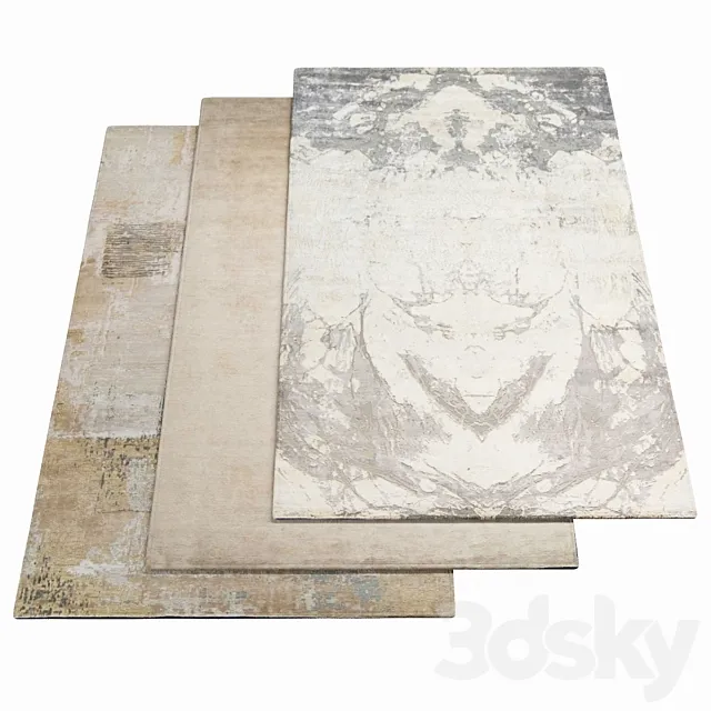 Three rugs – SAHRAI MILANO_04 3D Model