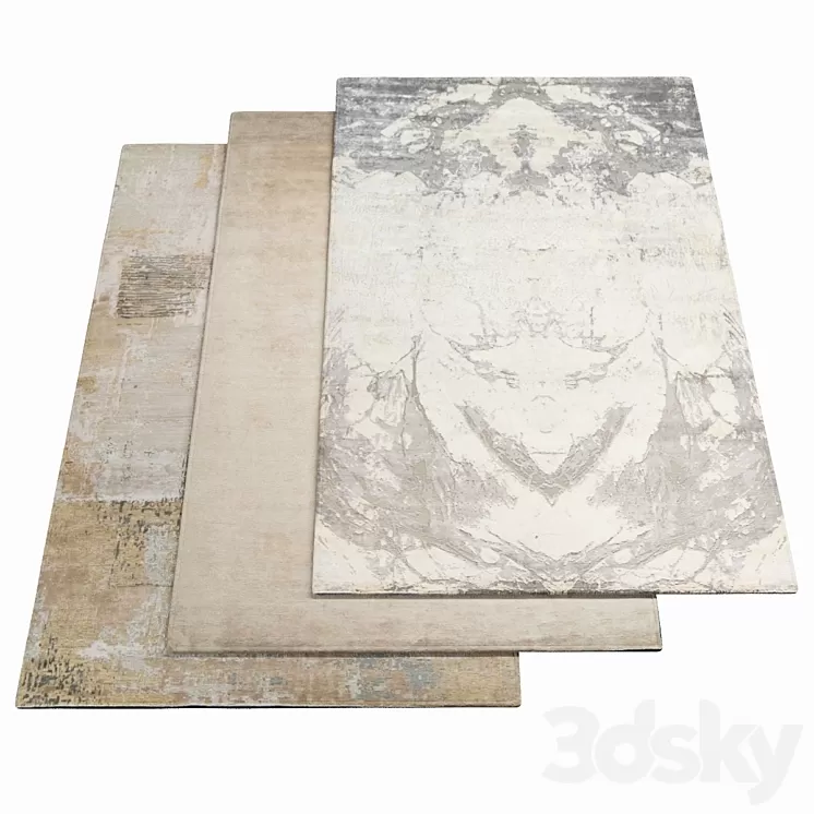 Three rugs – SAHRAI MILANO_04 3D Model