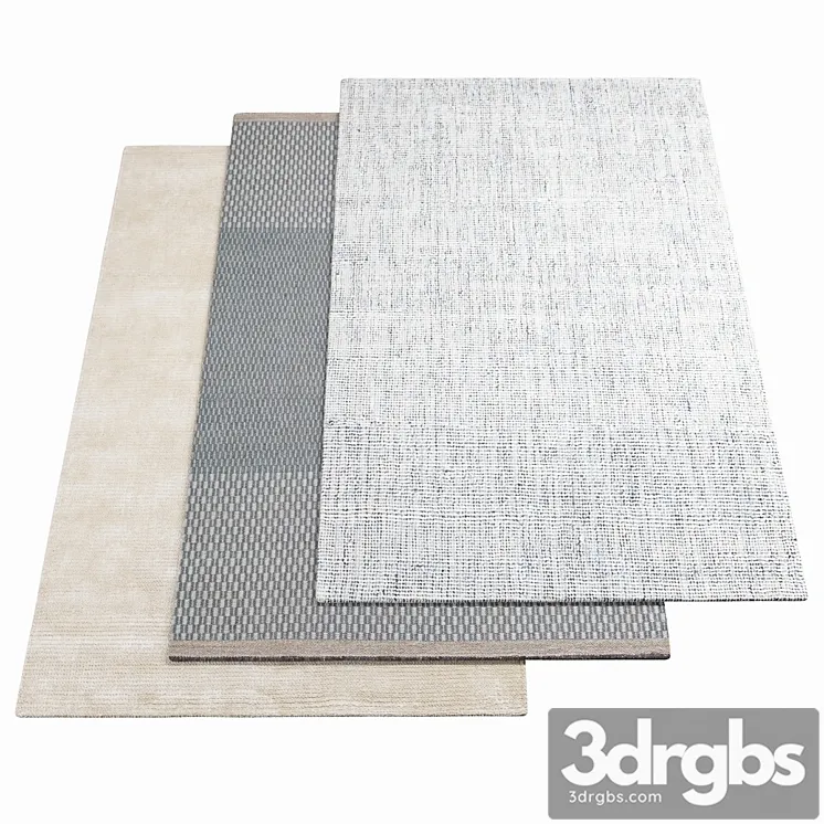 Three Rugs Warli 25 3D Model Download