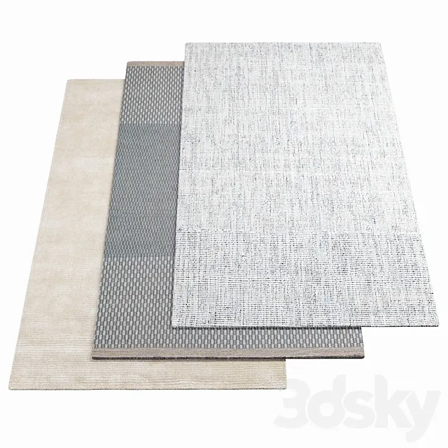 Three rugs WARLI – 25 3D Model