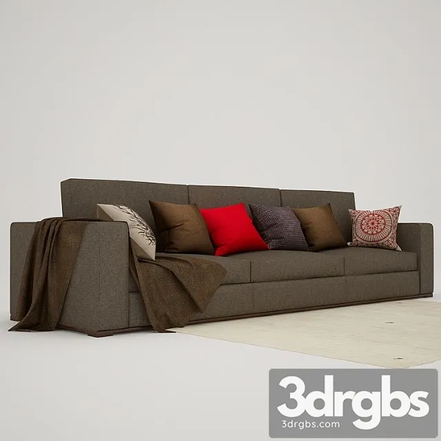 Three Seater Sofa 3 3D Model Download