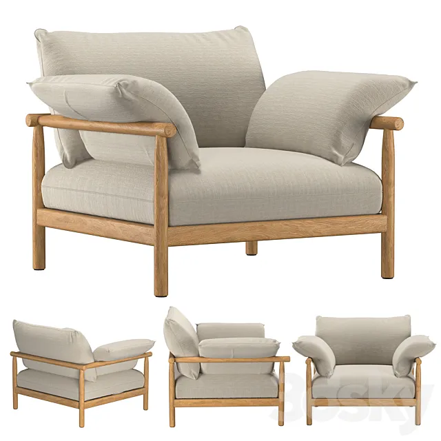 TIBBO LOUNGE CHAIR XL 3D Model TIBBO LOUNGE CHAIR XL 3D Model