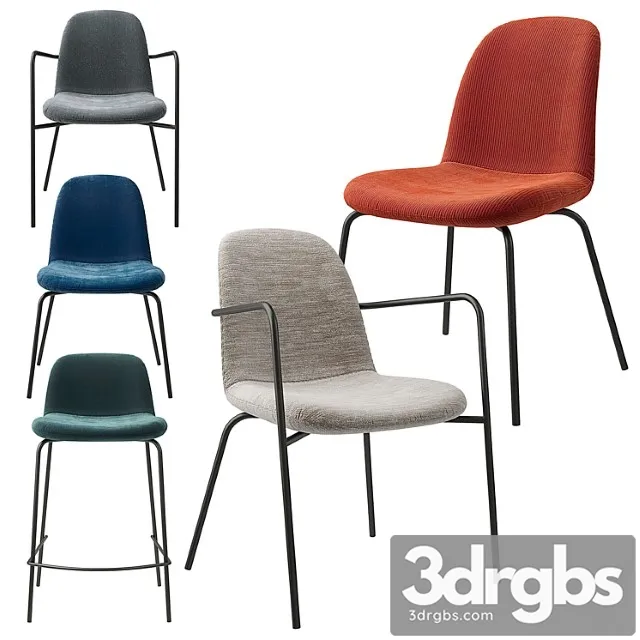 Tibby am.pm chair set in various textures Tibby am.pm chair set in various textures