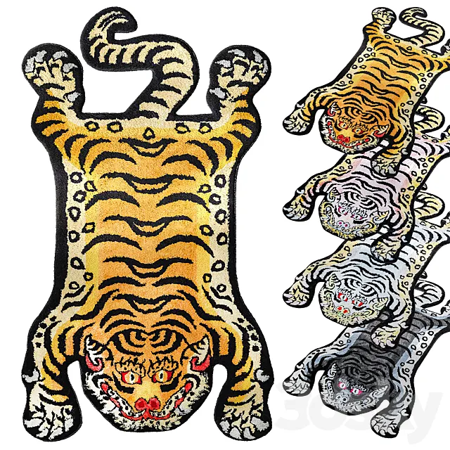 Tibetan tiger rug 3DModel