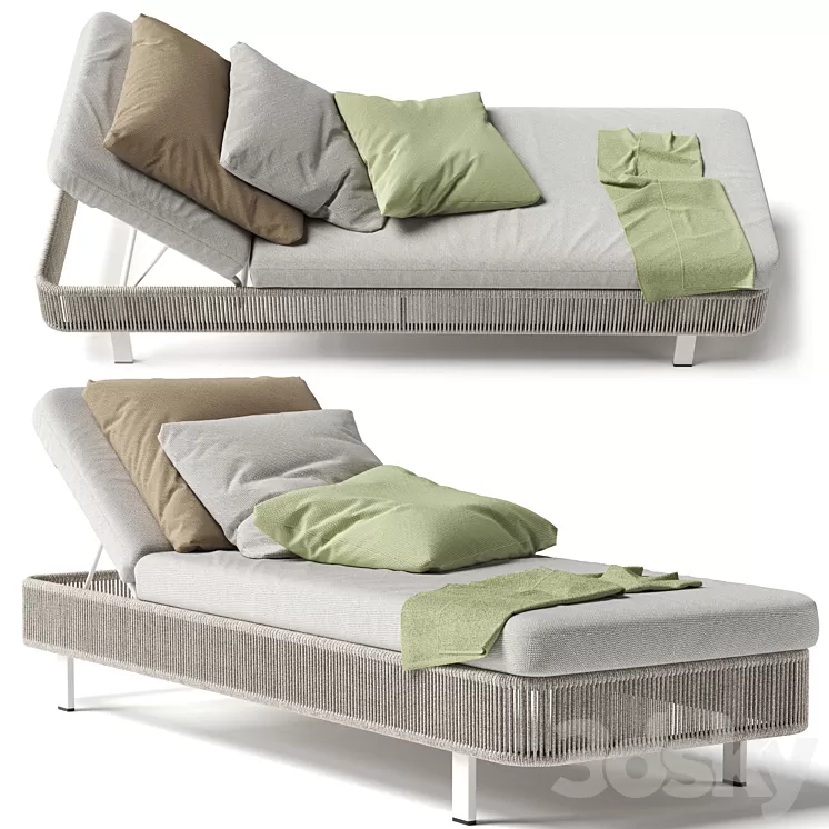 TIBIDABO Sunbed 3D Model TIBIDABO Sunbed 3D Model