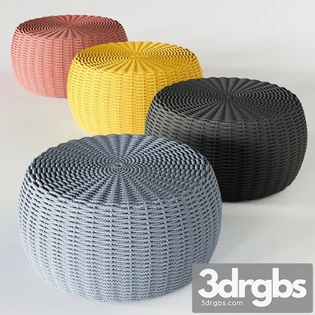 Tidelli marina pouf (4 colors) 2 3D Model Download