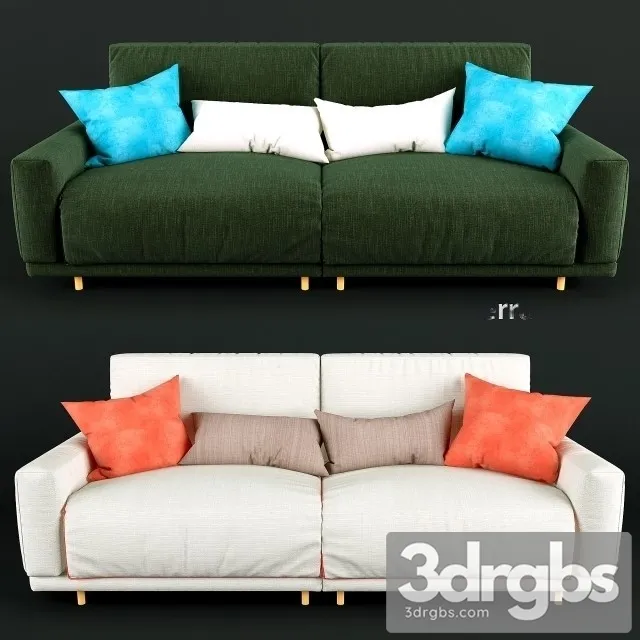 Tierra Collection Sofa 3D Model Download