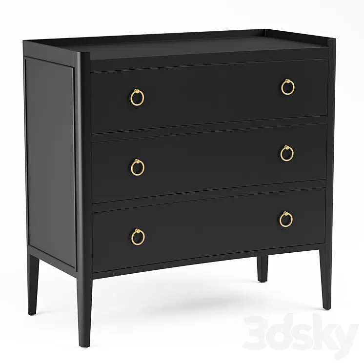 Tiffany Accent Chest 3D Model Free Download