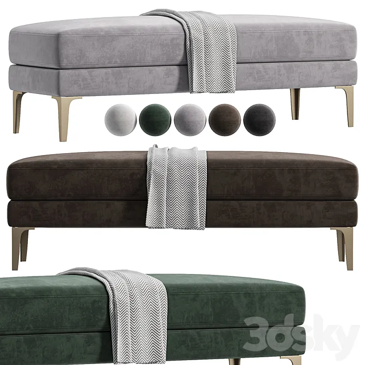 Tiffany Bench By Cazarina 3D Model Free Download