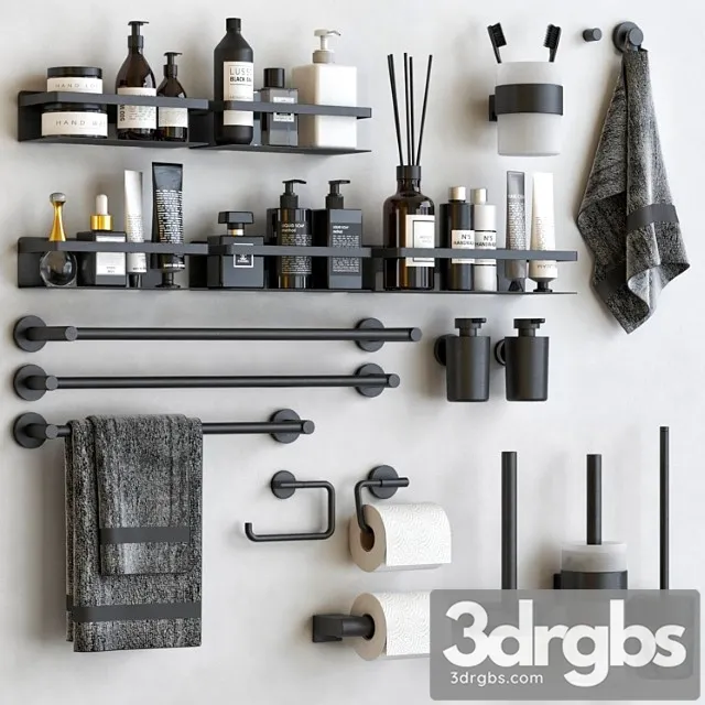 Tiger Bathroom Accessories 3D Model Download