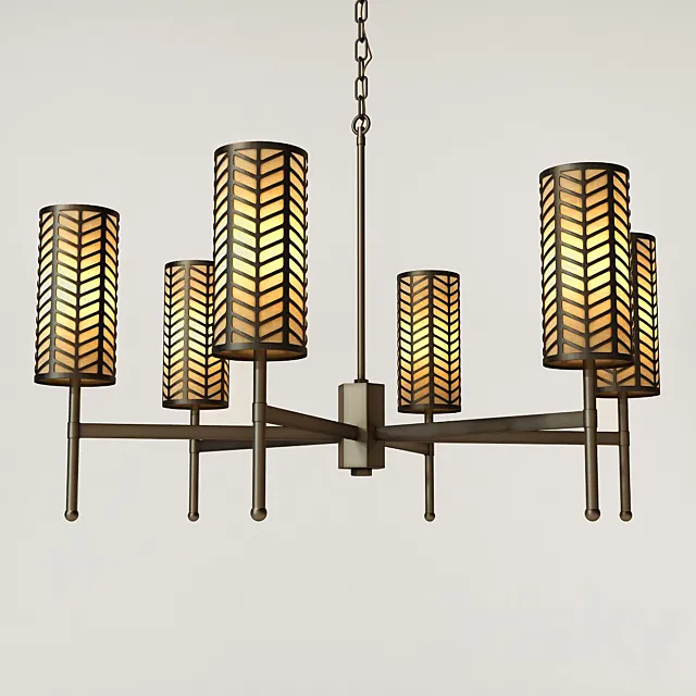 Tigermoth lighting-Stem chandelier with lattice 3D Model Tigermoth lighting-Stem chandelier with lattice 3D Model
