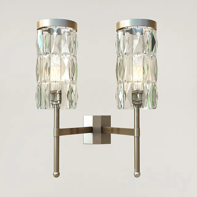 Tigermoth lighting-Stem wall light with crystal 3D Model Tigermoth lighting-Stem wall light with crystal 3D Model