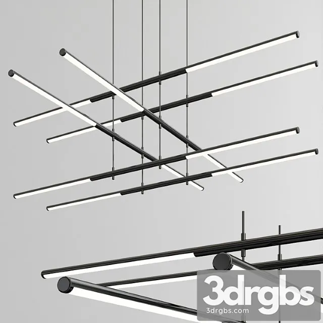 Tik-tak stack led pendant 3D Model Download