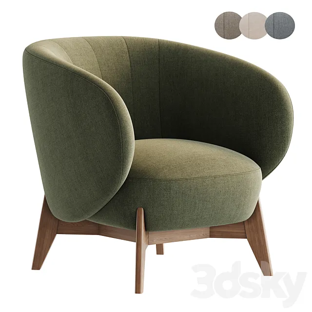 Tilar Armchair by Divan.ru 3D Model Tilar Armchair by Divan.ru 3D Model
